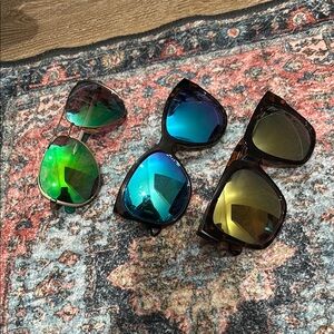 Quay Australia Sunglasses Set - Teal, Black, Tortoise